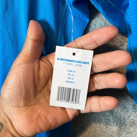 Hoka One Performance Long Sleeve Size Medium Blue New - Picture 6 of 7
